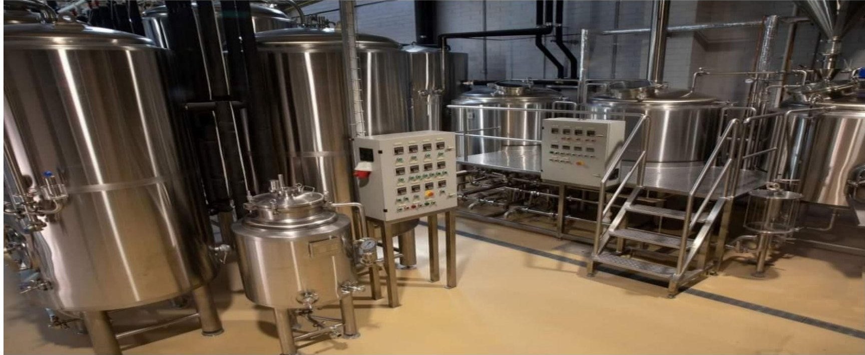 Complete stainless steel system supplied to a food manufacturing plant